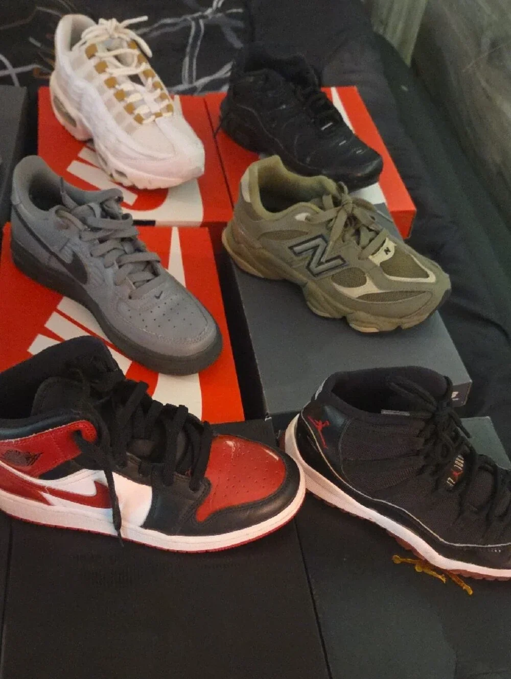 Boys Retro Jordans, Nike Air Max and New Balance